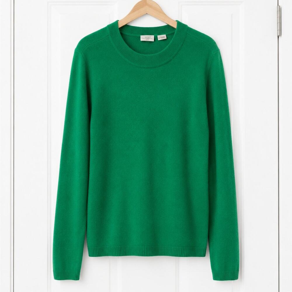 Kim Rogers Signature Women’s Green Crew Neck Sweater Size L NWT